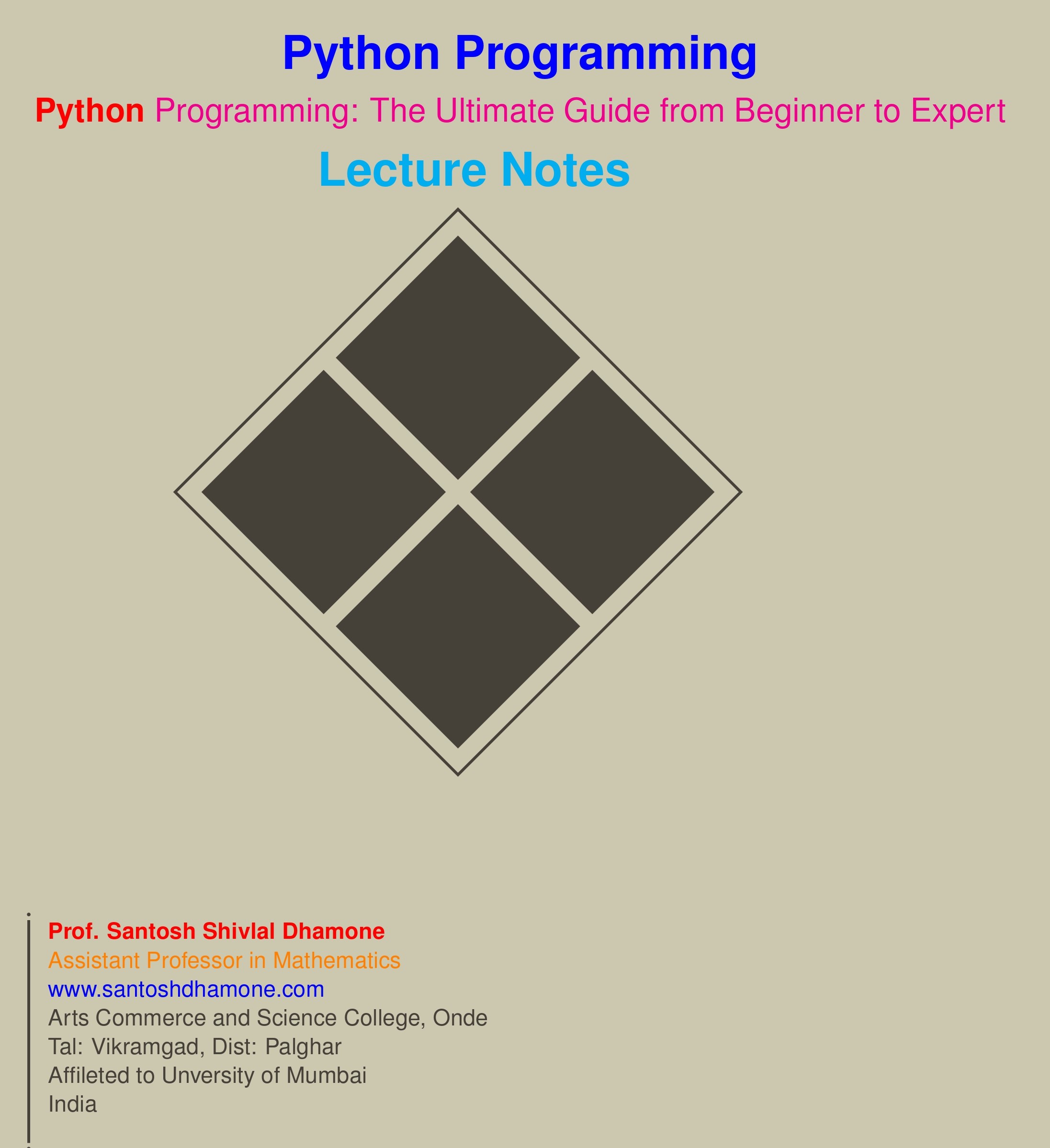 Basics in Python Programming